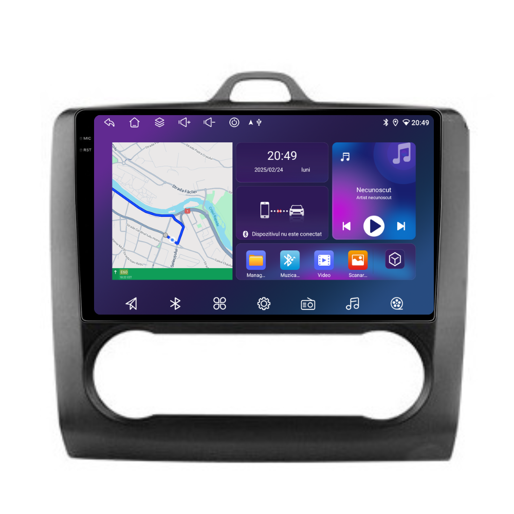 Navigatie Ford Focus (2004-2012), Android, Ecran 9 inch, 6GB RAM 128GB, 8-core
