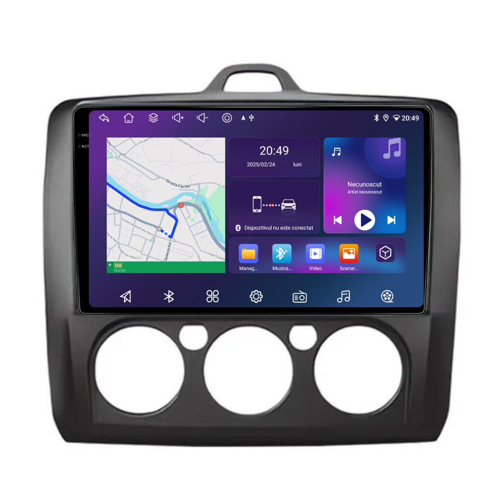 Navigatie Ford Focus (2004-2012), Android, Ecran 9 inch, 6GB RAM 128GB, 8-core