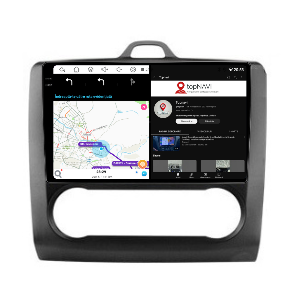 Navigatie Ford Focus (2004-2012), Android, Ecran 9 inch, 6GB RAM 128GB, 8-core