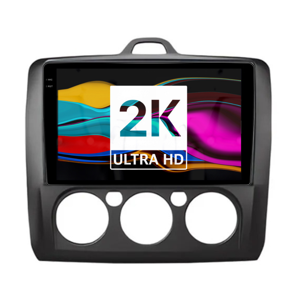 Navigatie Ford Focus 2004-2011, Android 13,Ecran 2K, 4GB RAM 64GB, Octa Core, carplay /android auto,rama negru AC