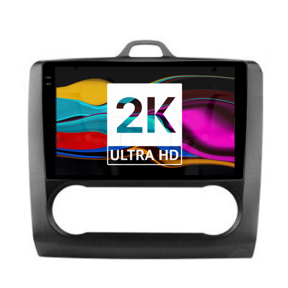 Navigatie Ford Focus 2004-2011, Android 13,Ecran 2K, 4GB RAM 64GB, Octa Core, carplay /android auto,rama negru clima