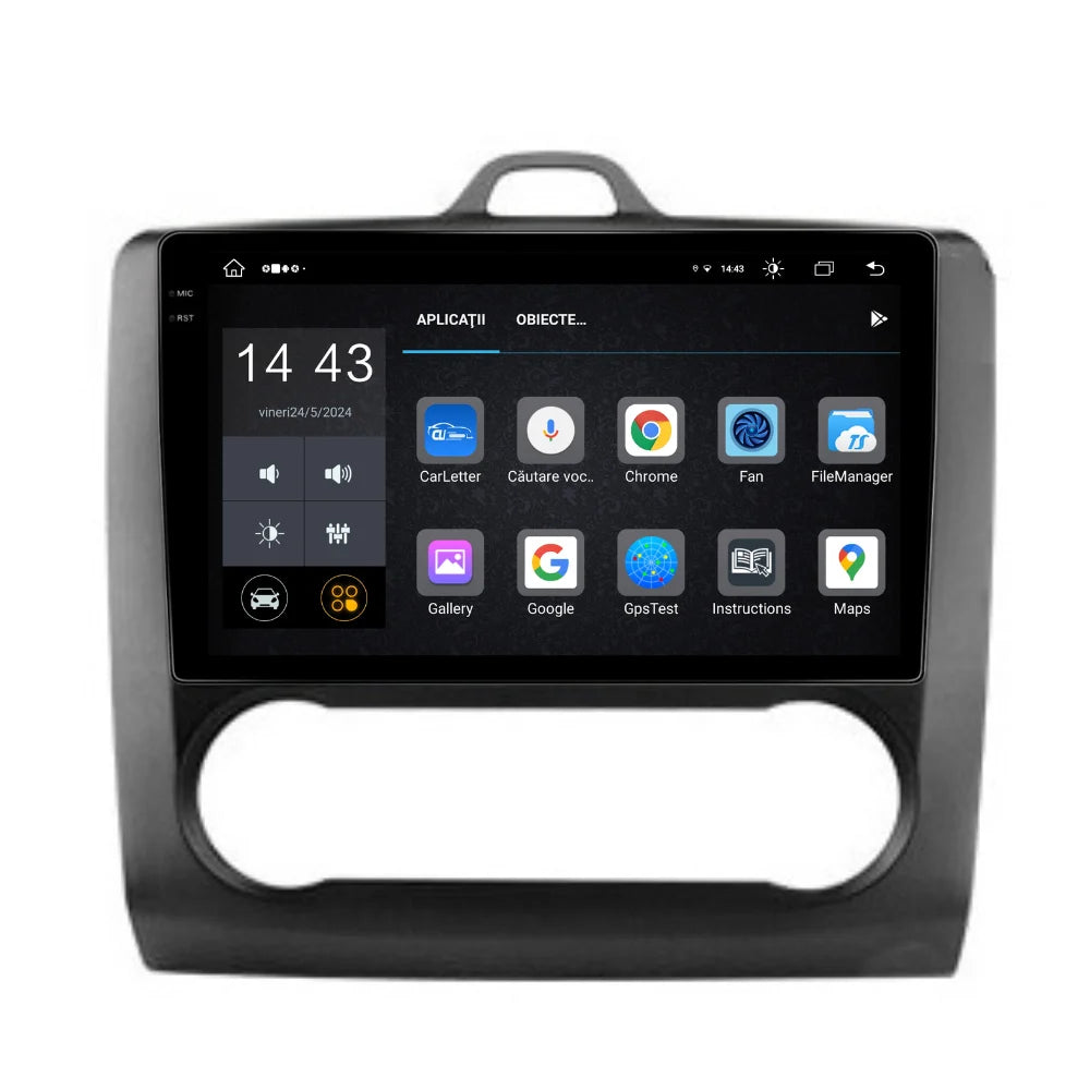 Navigatie Ford Focus 2004-2011, Android 13,Ecran 2K, 4GB RAM 64GB, Octa Core, carplay /android auto,rama negru clima