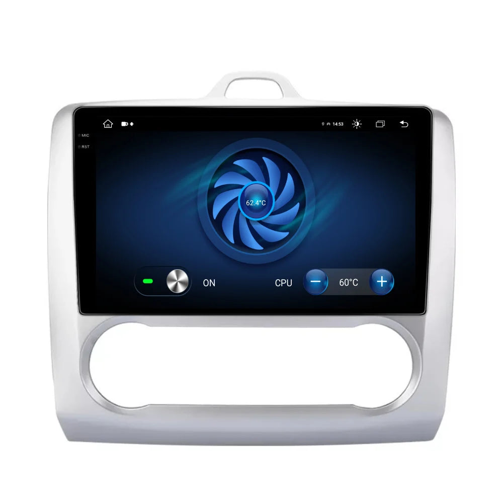 Navigatie Ford Focus 2004-2011, Android 13,Ecran 2K, 4GB RAM 64GB, Octa Core, carplay /android auto,rama argintiu clima