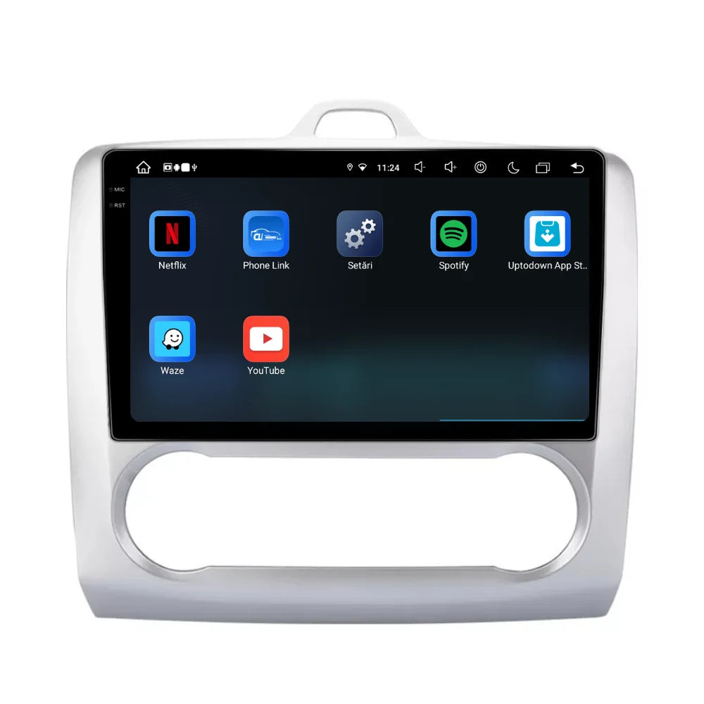 Navigatie Ford Focus 2004-2011, Android 13,Ecran 2K, 8GB RAM 256GB, Octa Core, carplay /android auto,rama argintiu clima