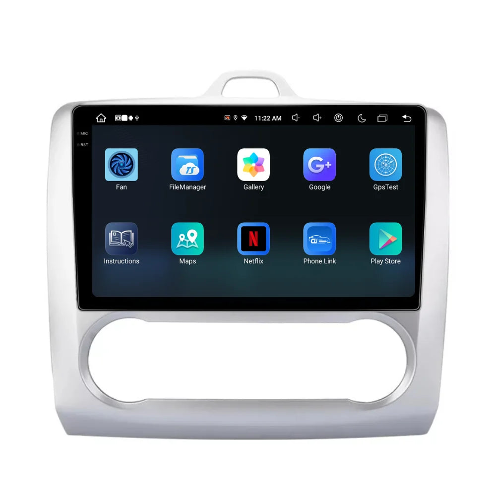 Navigatie Ford Focus 2004-2011, Android 13,Ecran 2K, 8GB RAM 256GB, Octa Core, carplay /android auto,rama argintiu clima