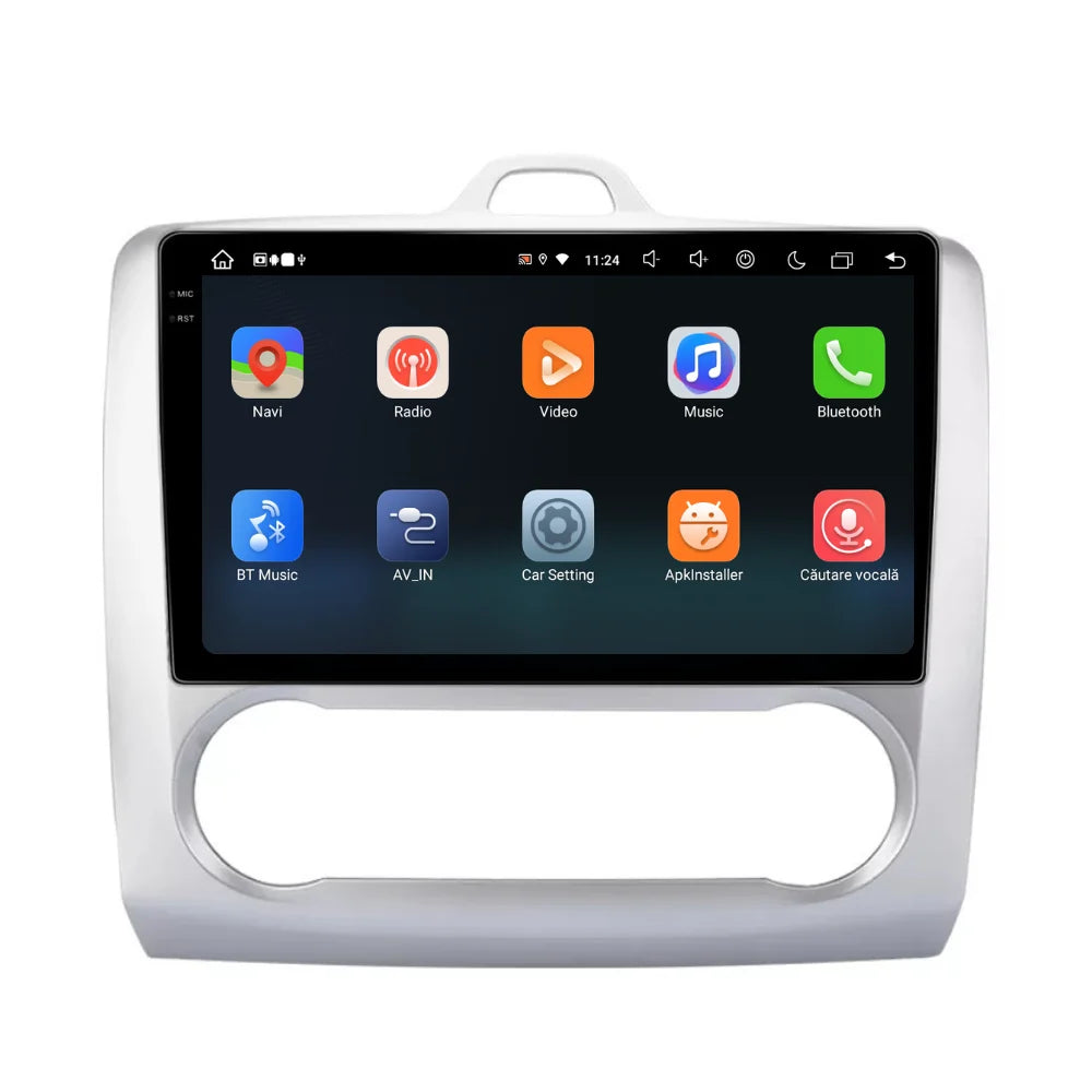 Navigatie Ford Focus 2004-2011, Android 13,Ecran 2K, 8GB RAM 256GB, Octa Core, carplay /android auto,rama argintiu clima