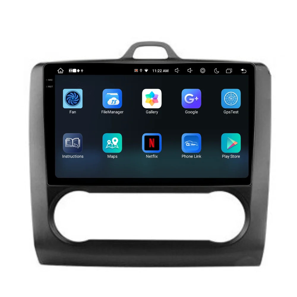 Navigatie Ford Focus 2004-2011, Android 13,Ecran 2K, 8GB RAM 256GB, Octa Core, carplay /android auto,rama negru clima