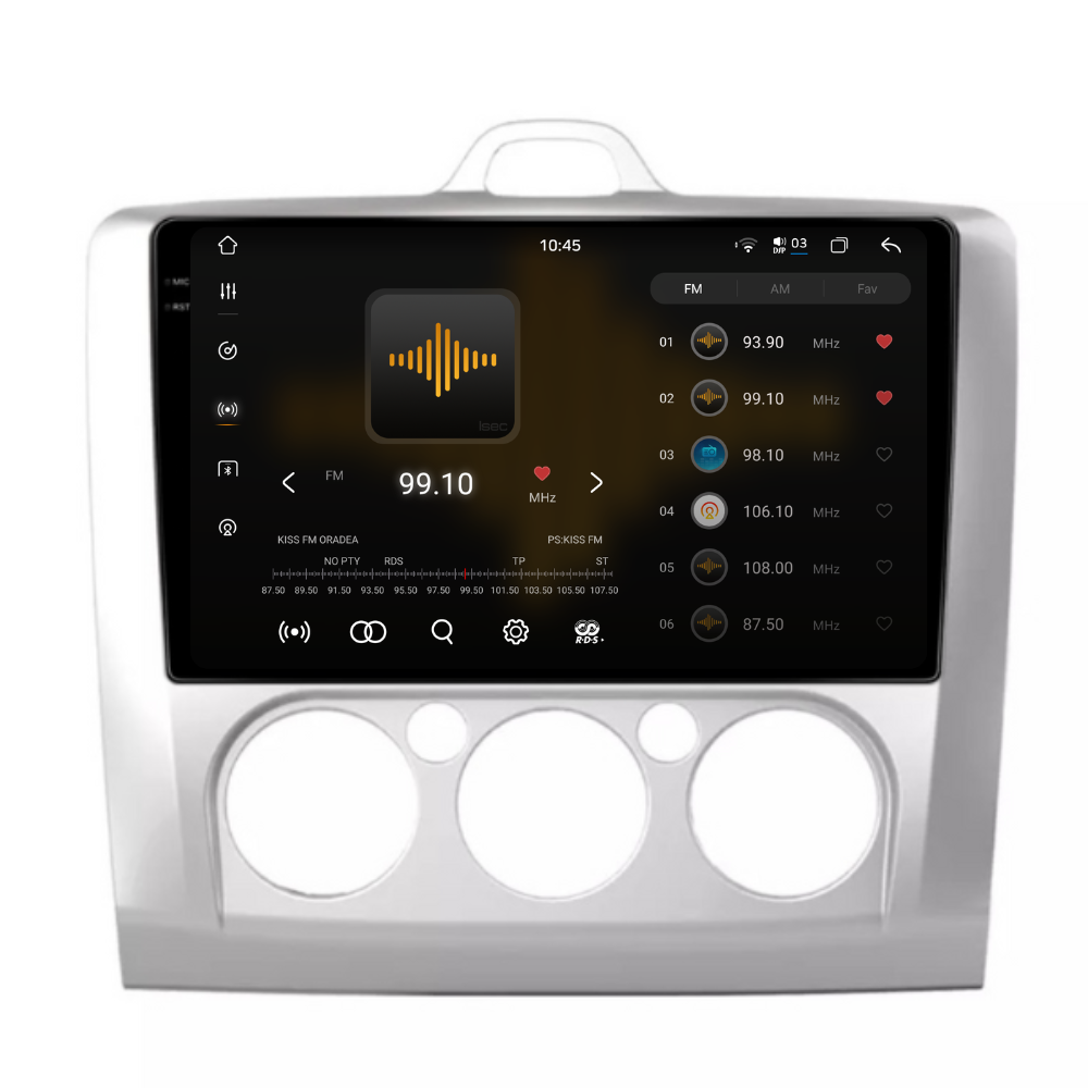 Navigatie Ford Focus (2004-2012), Android, Ecran 9 inch 2K, 12GB RAM 256GB, 8-core