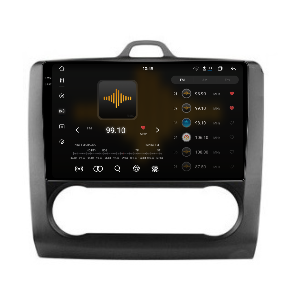 Navigatie Ford Focus (2004-2012), Android, Ecran 9 inch 2K, 12GB RAM 256GB, 8-core