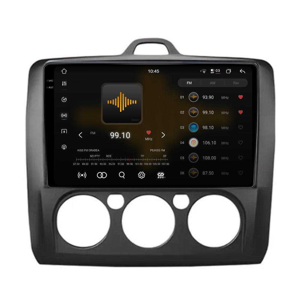 Navigatie Ford Focus (2004-2012), Android, Ecran 9 inch 2K, 12GB RAM 256GB, 8-core