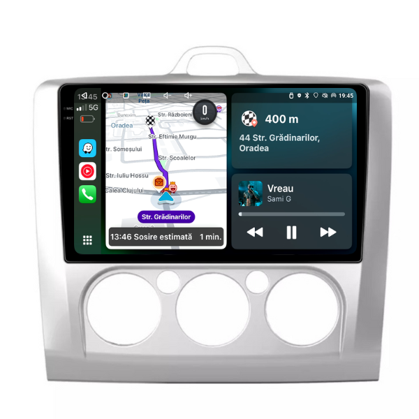 Navigatie Ford Focus (2004-2012), Android, Ecran 9 inch 2K, 12GB RAM 256GB, 8-core