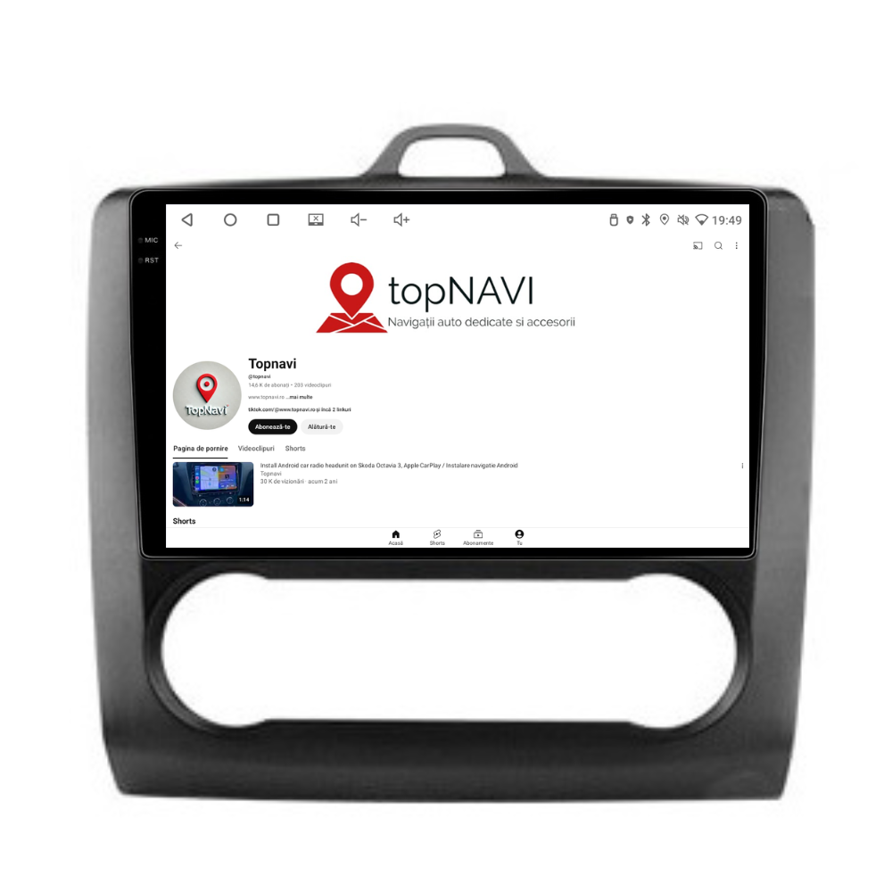 Navigatie Ford Focus (2004-2012), Android, Ecran 9 inch 2K, 12GB RAM 256GB, 8-core