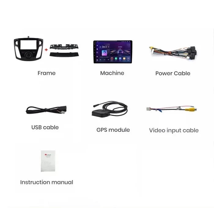 Navigatie Ford Focus 3 (2012-2016), Android 12, 1GB RAM 32GB