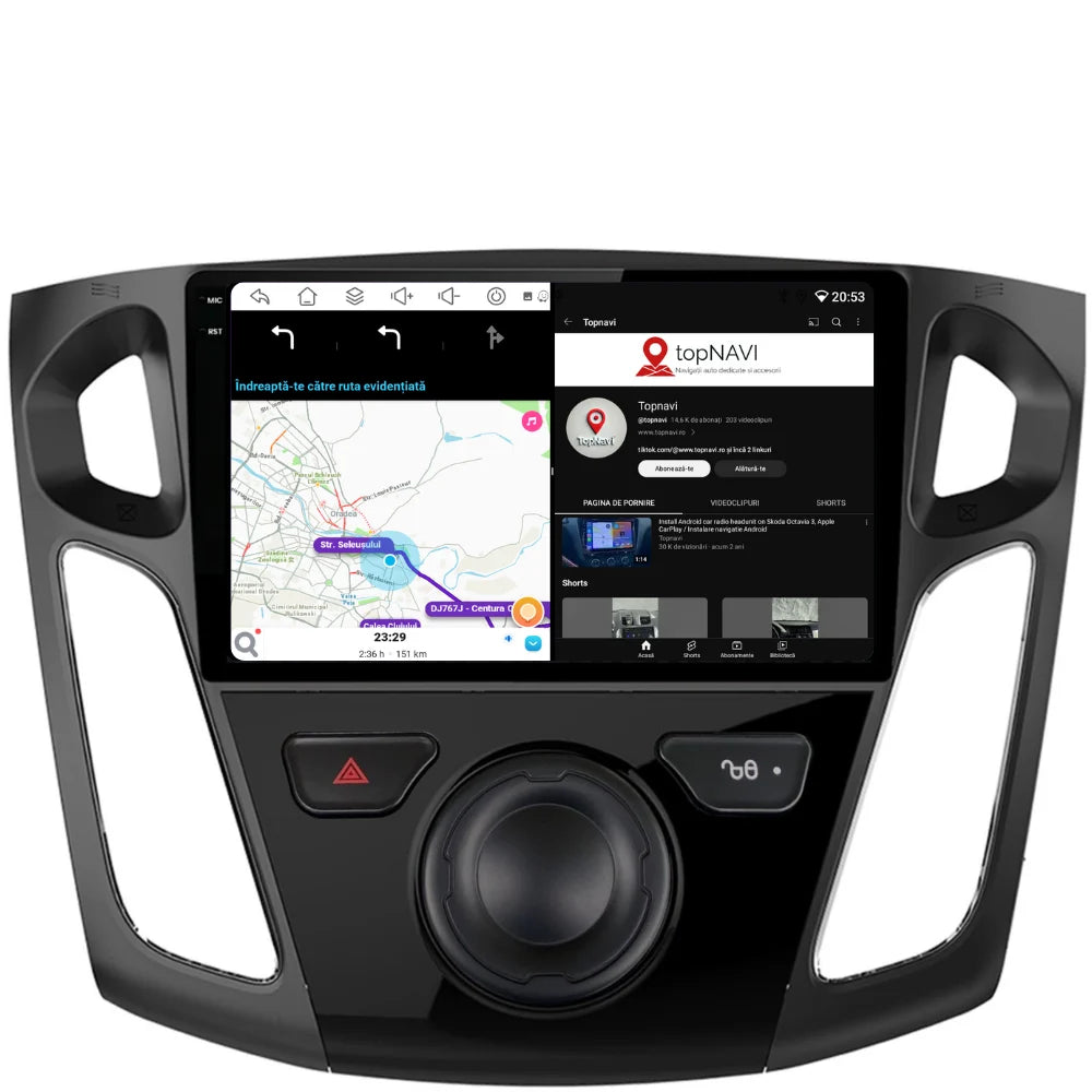 Navigatie Ford Focus 3 (2012-2016), Android, Ecran 9 inch, 6GB RAM 128GB, 8-core