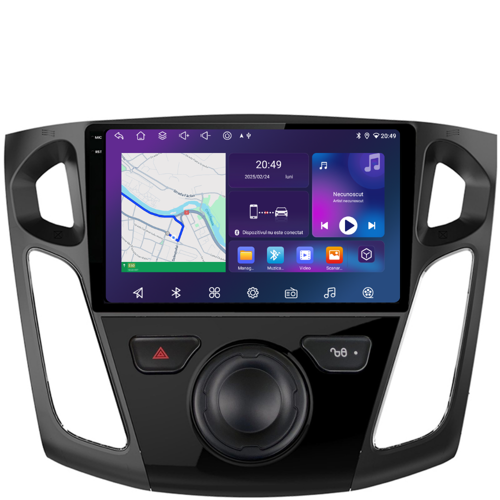 Navigatie Ford Focus 3 (2012-2016), Android, Ecran 9 inch, 6GB RAM 128GB, 8-core