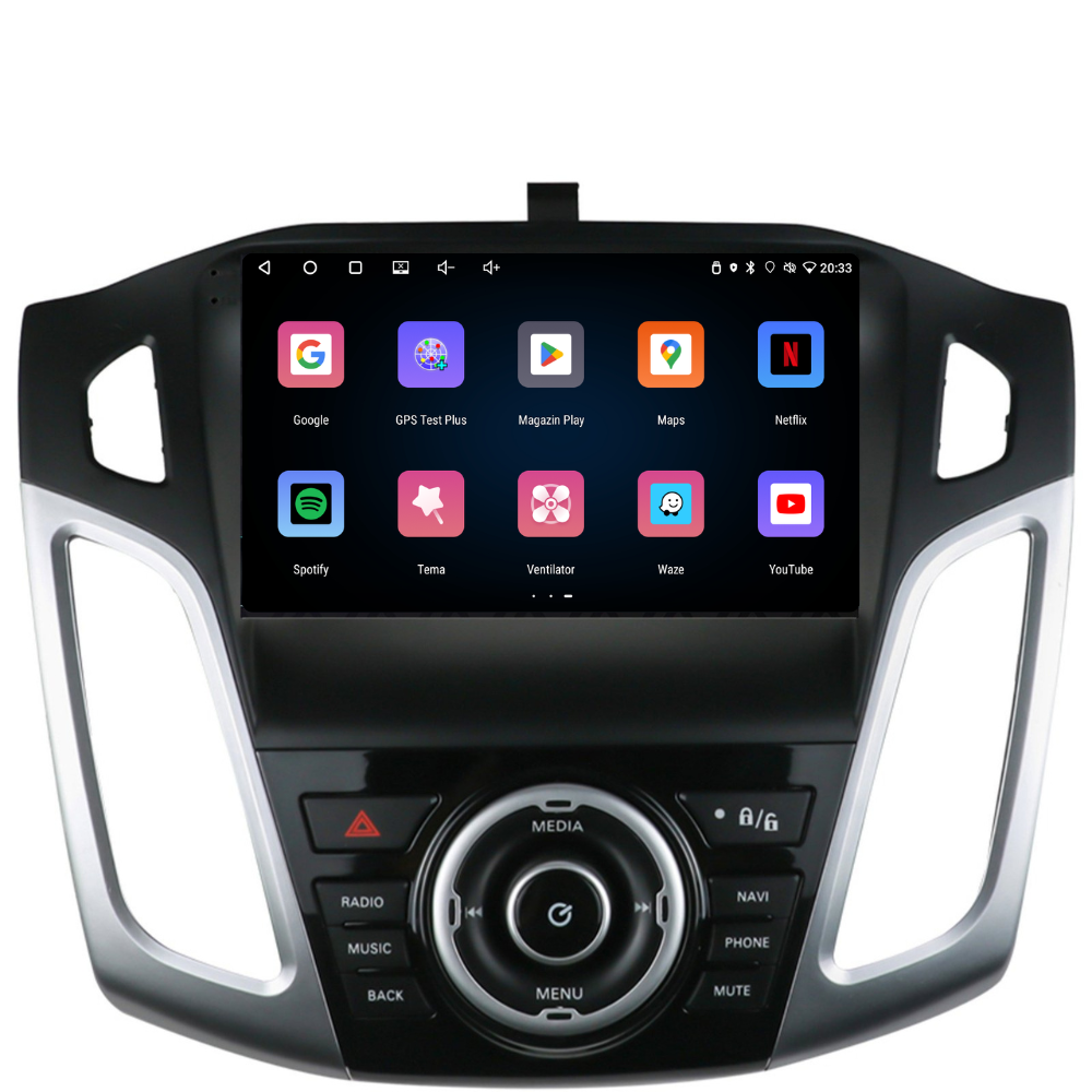 Navigație Ford Focus 3 (2012-2016), Android, Ecran 9 inch, 1GB RAM 32GB