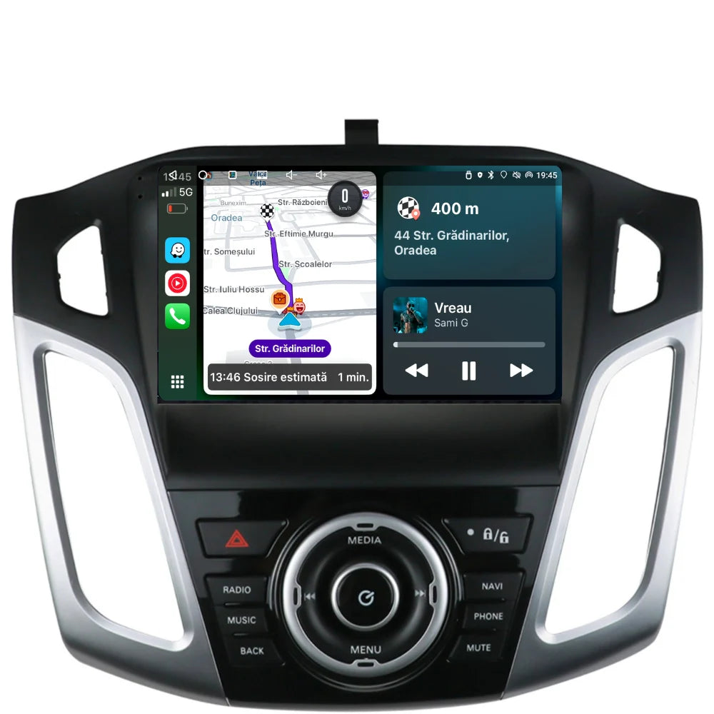 Navigatie Ford Focus 3 (2012-2016), Android, Ecran 9 inch 2K, 12GB RAM 256GB, 8-core