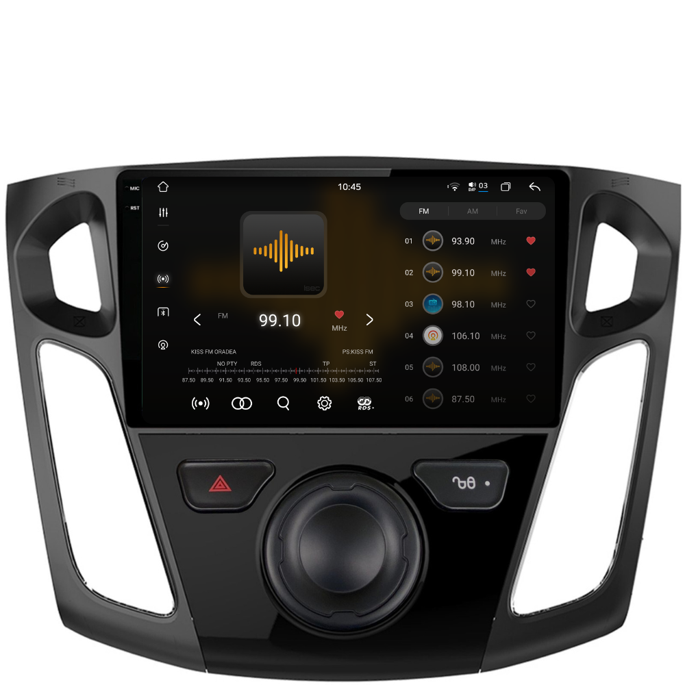 Navigatie Ford Focus 3 (2012-2016), Android, Ecran 9 inch 2K, 12GB RAM 256GB, 8-core