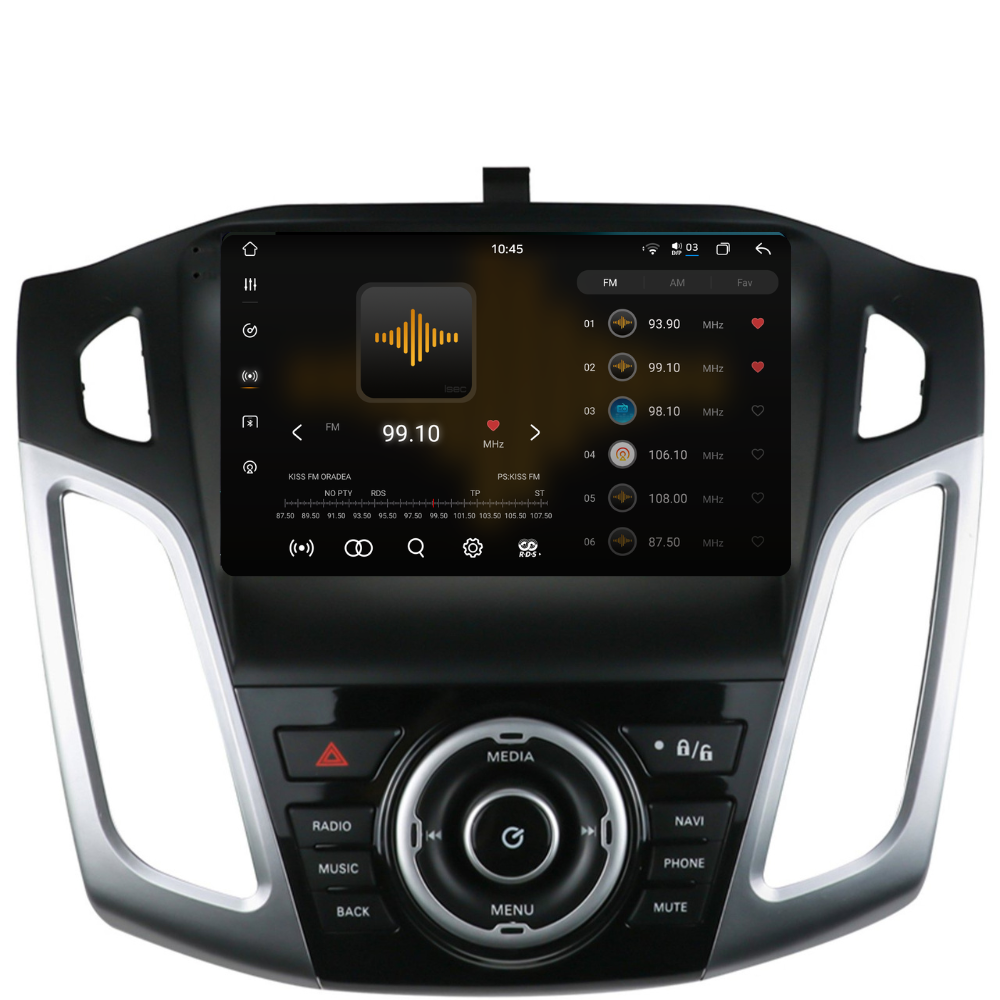 Navigatie Ford Focus 3 (2012-2016), Android, Ecran 9 inch 2K, 12GB RAM 256GB, 8-core