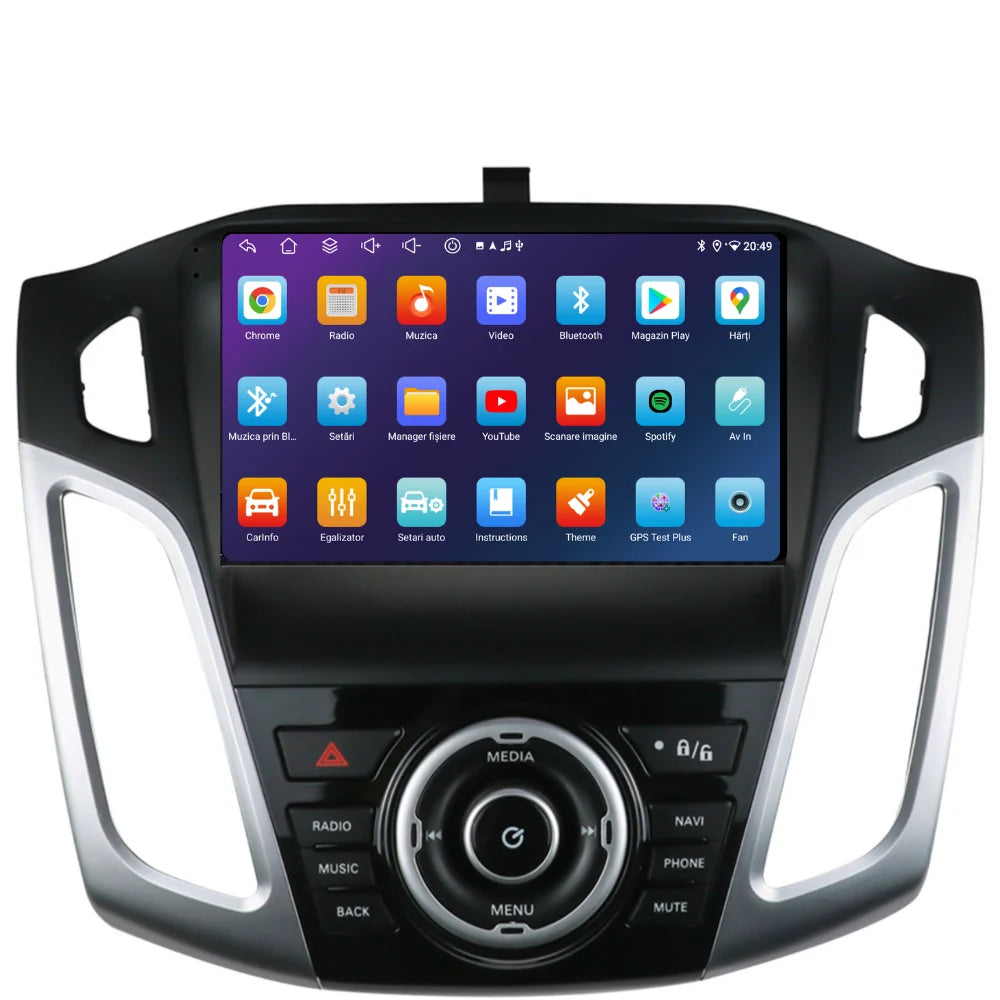 Navigatie Ford Focus 3 (2012-2016), Android, Ecran 9 inch, 6GB RAM 128GB, 8-core
