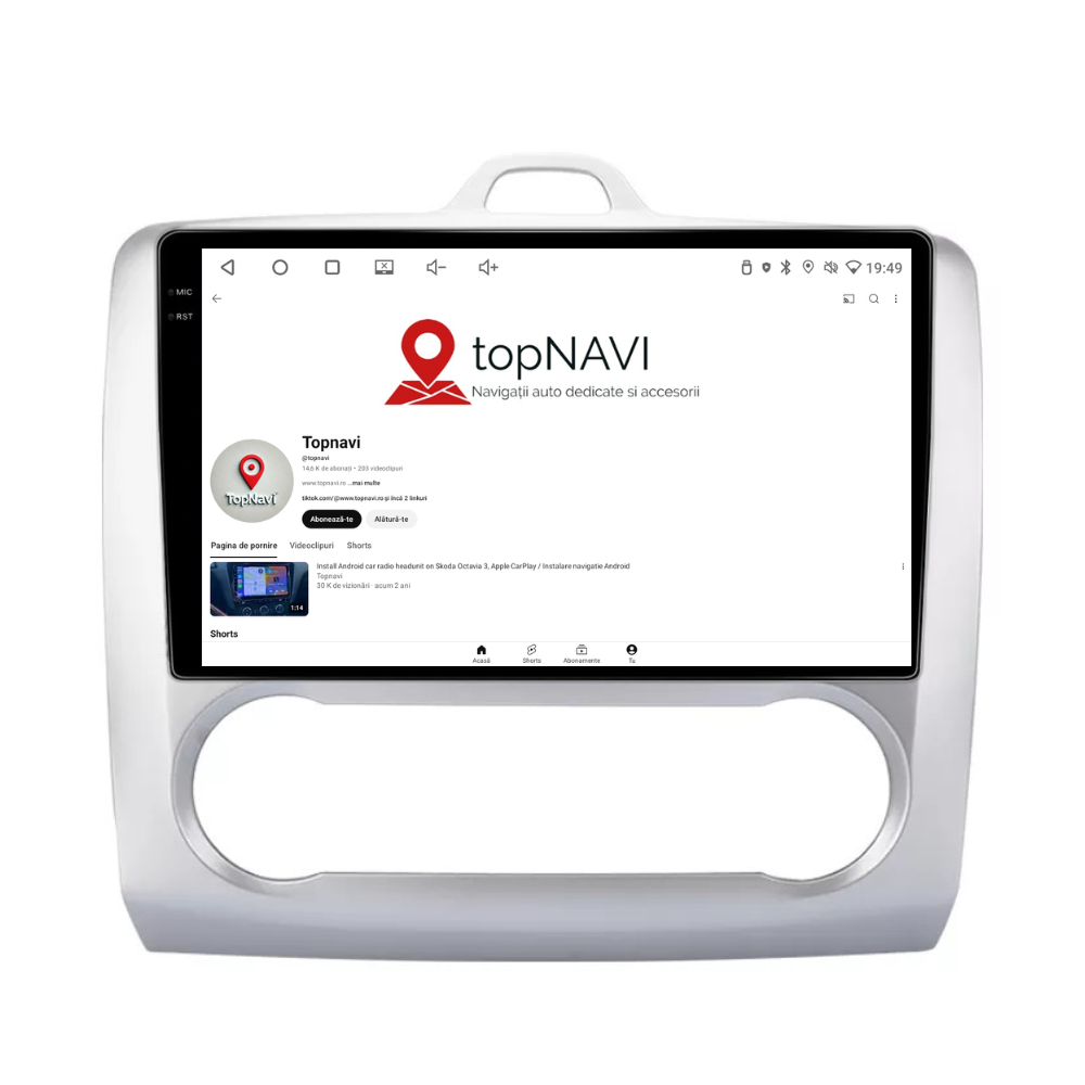 Navigatie Ford Focus (2004-2012), Android, Ecran 9 inch 2K, 12GB RAM 256GB, 8-core