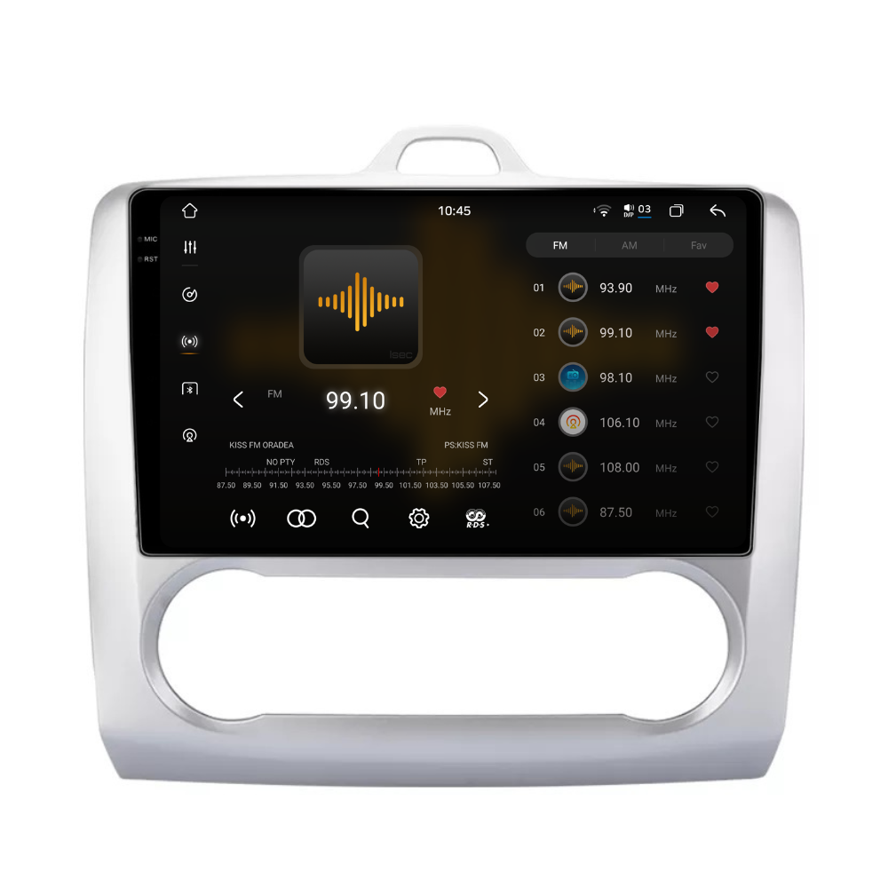 Navigatie Ford Focus (2004-2012), Android, Ecran 9 inch 2K, 12GB RAM 256GB, 8-core