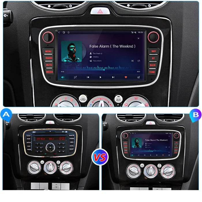 Navigatie Ford Focus (2004-2012), Android, 4GB RAM 64GB, 8-core, negru