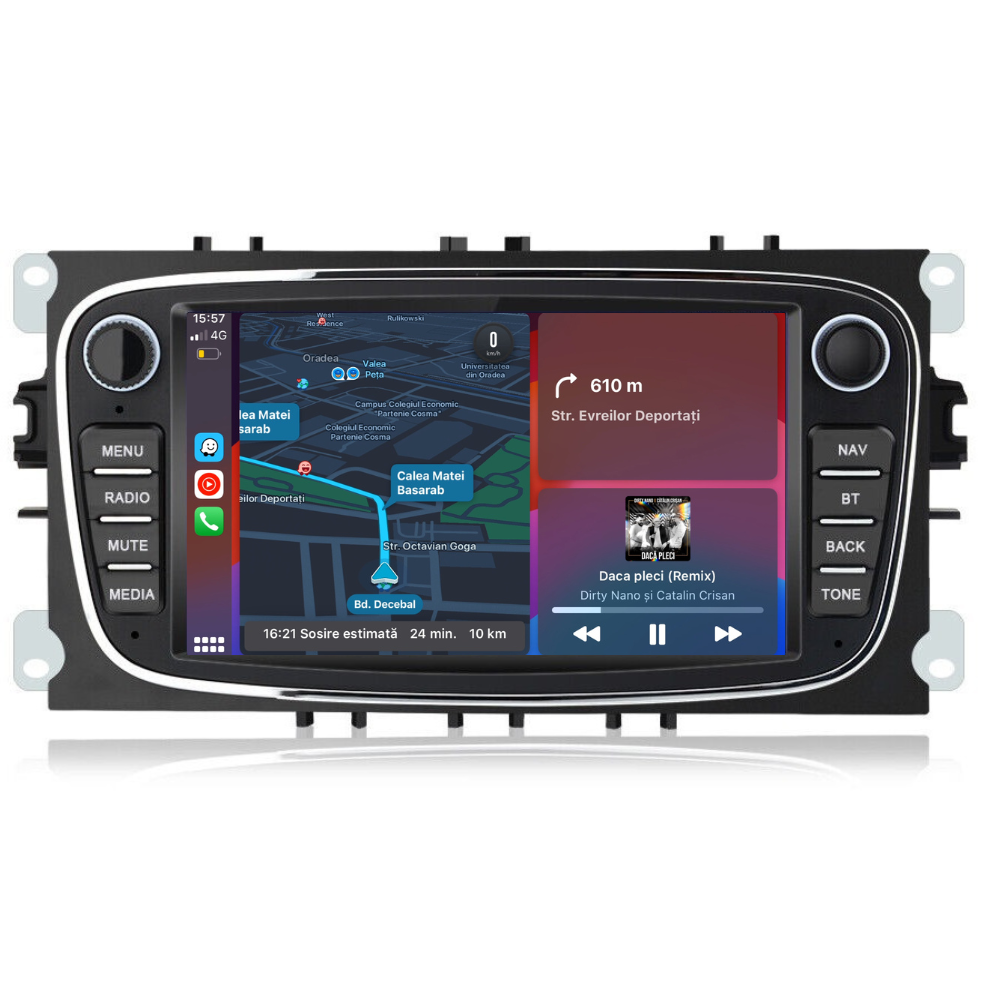 Navigatie Ford Focus (2004-2012), Android, 1GB RAM 32GB, negru