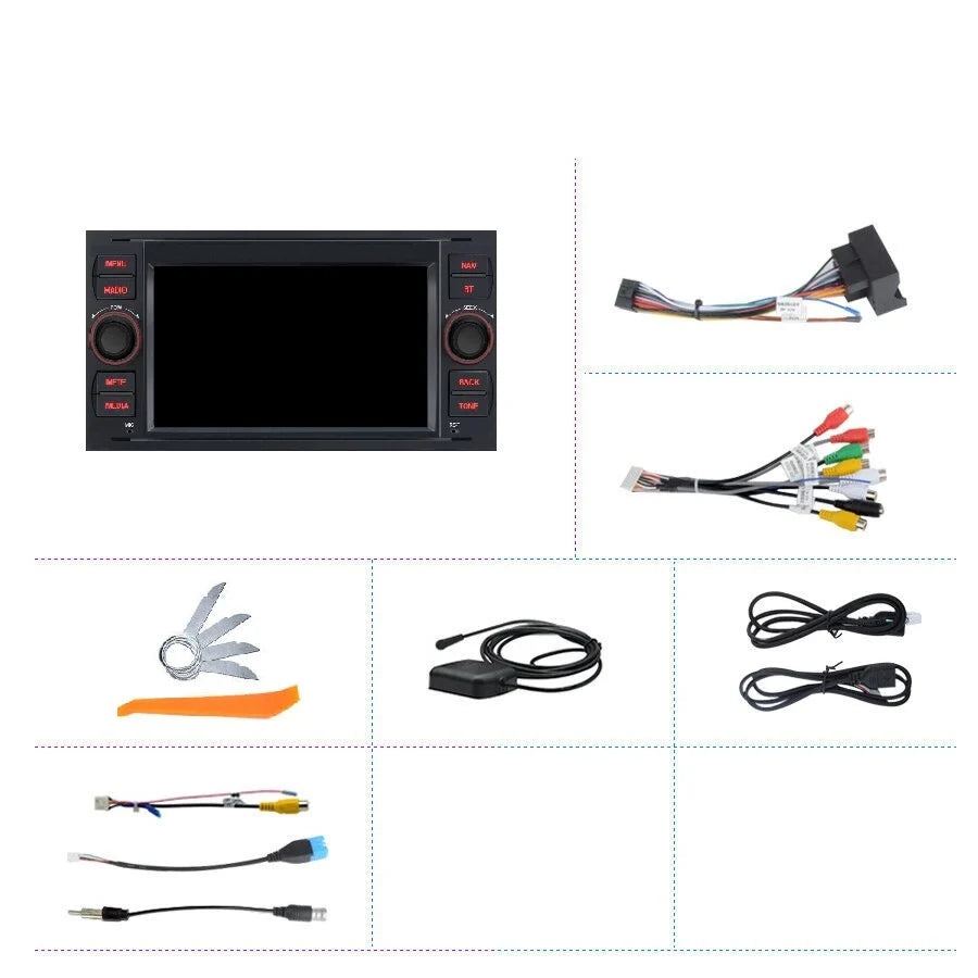 Navigatie Ford C-Max (2003-2010), Android, 4GB RAM 64GB, 8-core, negru