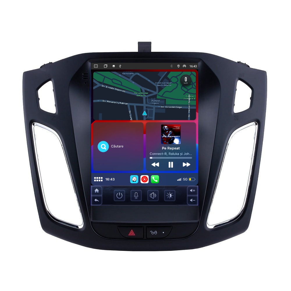 Navigatie Ford Focus MK3 (2012-2017),Ecran Tesla 9.7 inch, Android, 2GB RAM 32GB, carplay / android auto, waze