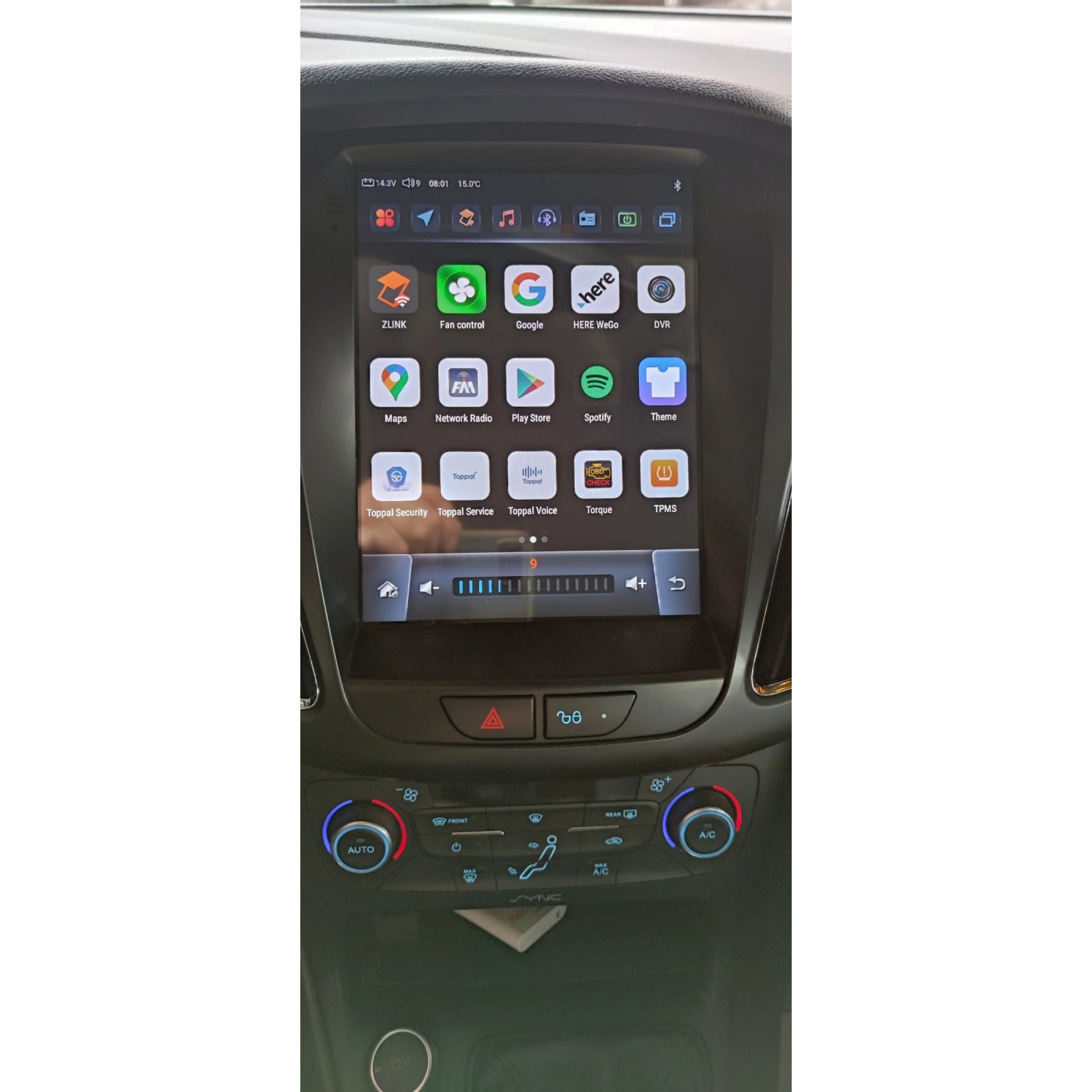 Navigatie Ford Focus MK3 (2012-2017),Ecran Tesla 9.7 inch, Android, 6GB RAM 128GB, carplay / android auto, waze