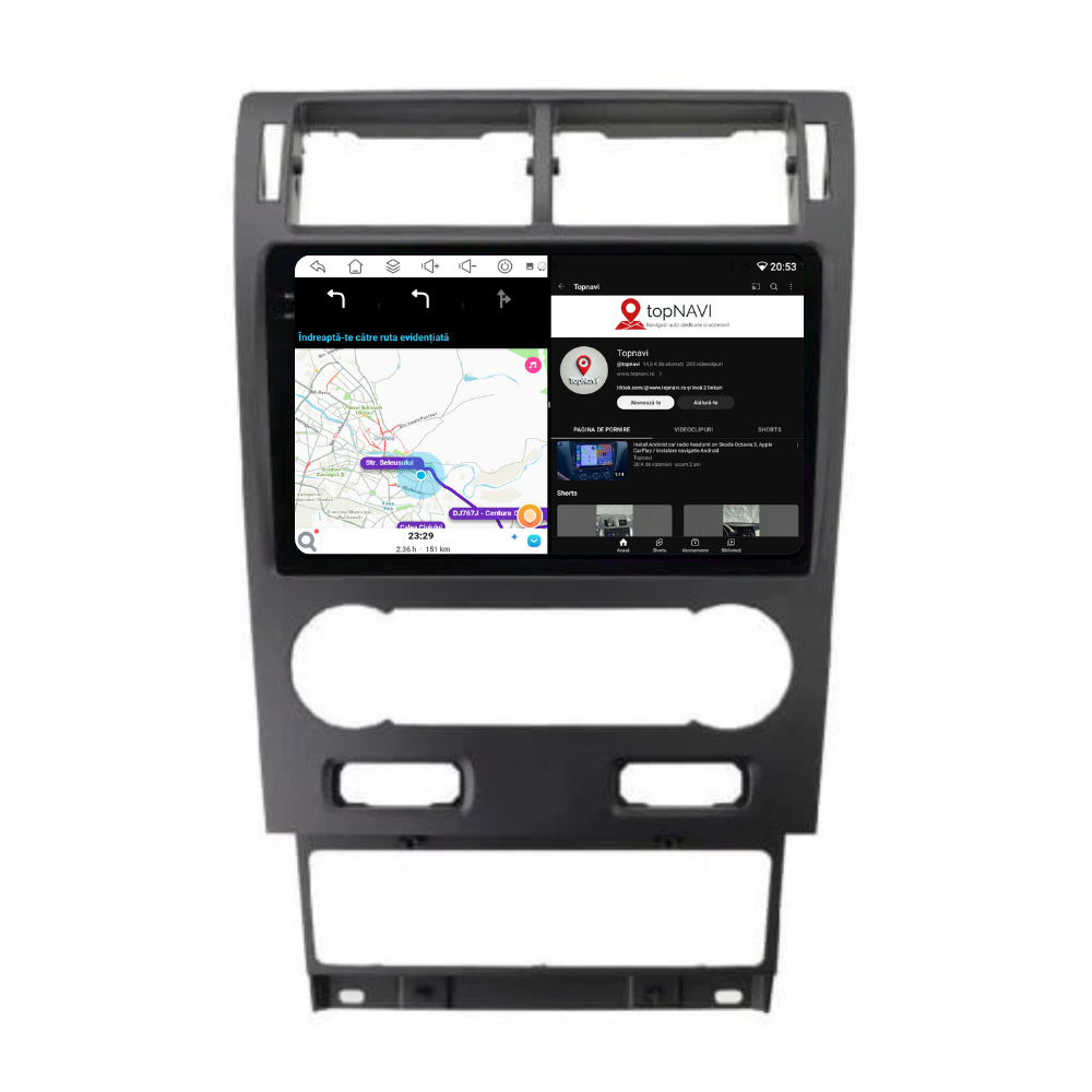 Navigatie Ford Mondeo (2004-2007), Android, Ecran 9 inch, 4GB RAM 64GB, 8-core