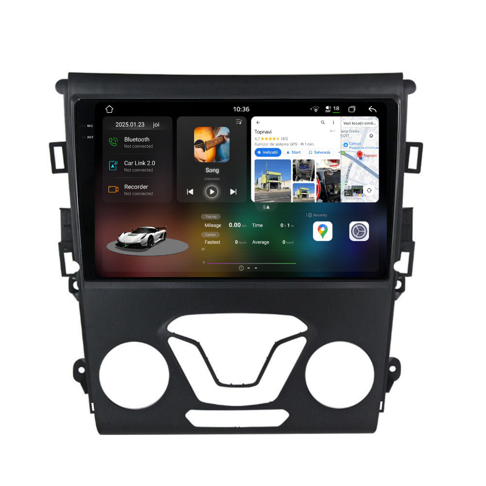 Navigatie Ford Mondeo (2014-2022), Android, Ecran 9 inch 2K, 12GB RAM 256GB, 8-core