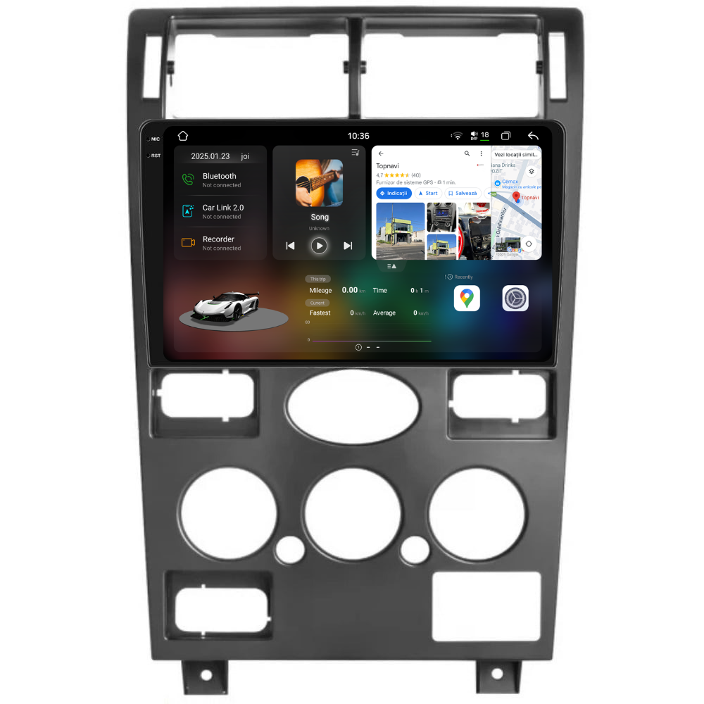 Navigatie Ford Mondeo 3 (2000-2003), Android, Ecran 9 inch 2K, 12GB RAM 256GB, 8-core