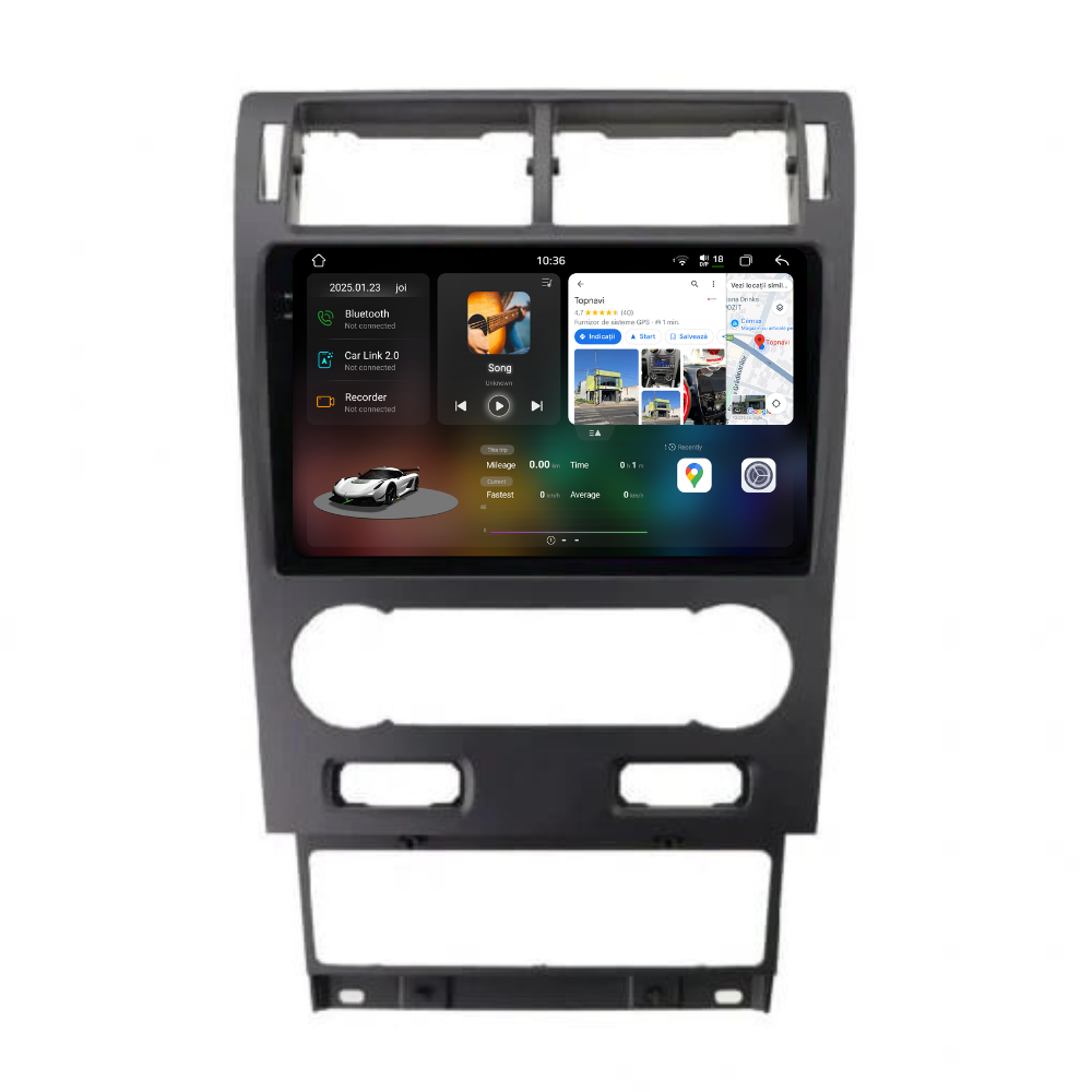 Navigatie Ford Mondeo 3 (2004-2007), Android, Ecran 9 inch 2K, 12GB RAM 256GB, 8-core