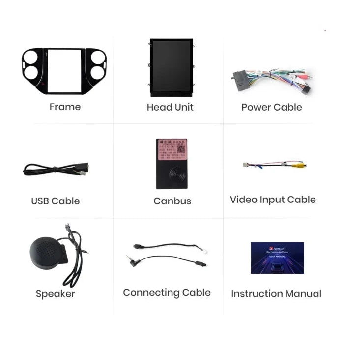 Navigatie Volkswagen Tiguan (2007-2016),Ecran Tesla 9.7 inch, Android, 6GB RAM 128GB, carplay / android auto, waze