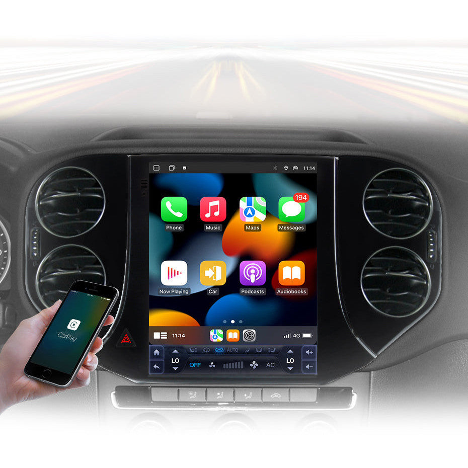 Navigatie Volkswagen Tiguan (2007-2016),Ecran Tesla 9.7 inch, Android, 2GB RAM 32GB, carplay / android auto, waze