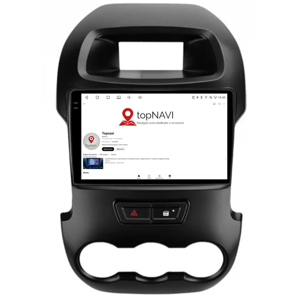 Navigatie Ford Ranger (2011-2016), Android, Ecran 9 inch 2K, 12GB RAM 256GB, 8-core