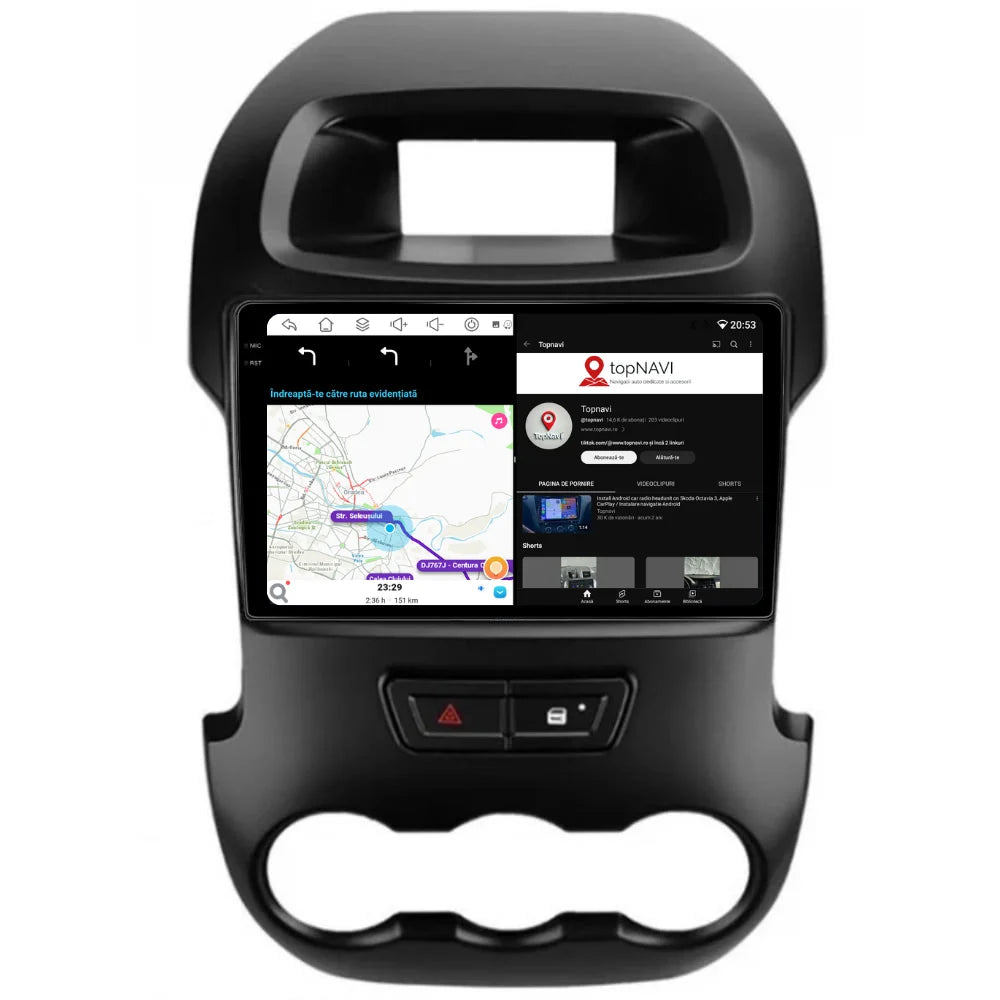 Navigatie Ford Ranger (2011-2016), Android, Ecran 9 inch, 8GB RAM 256GB, 8-core