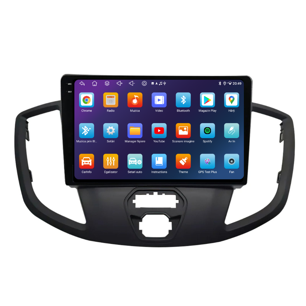 Navigatie Ford Transit (2014-2020), Android, Ecran 9 inch, 4GB RAM 64GB, 8-core