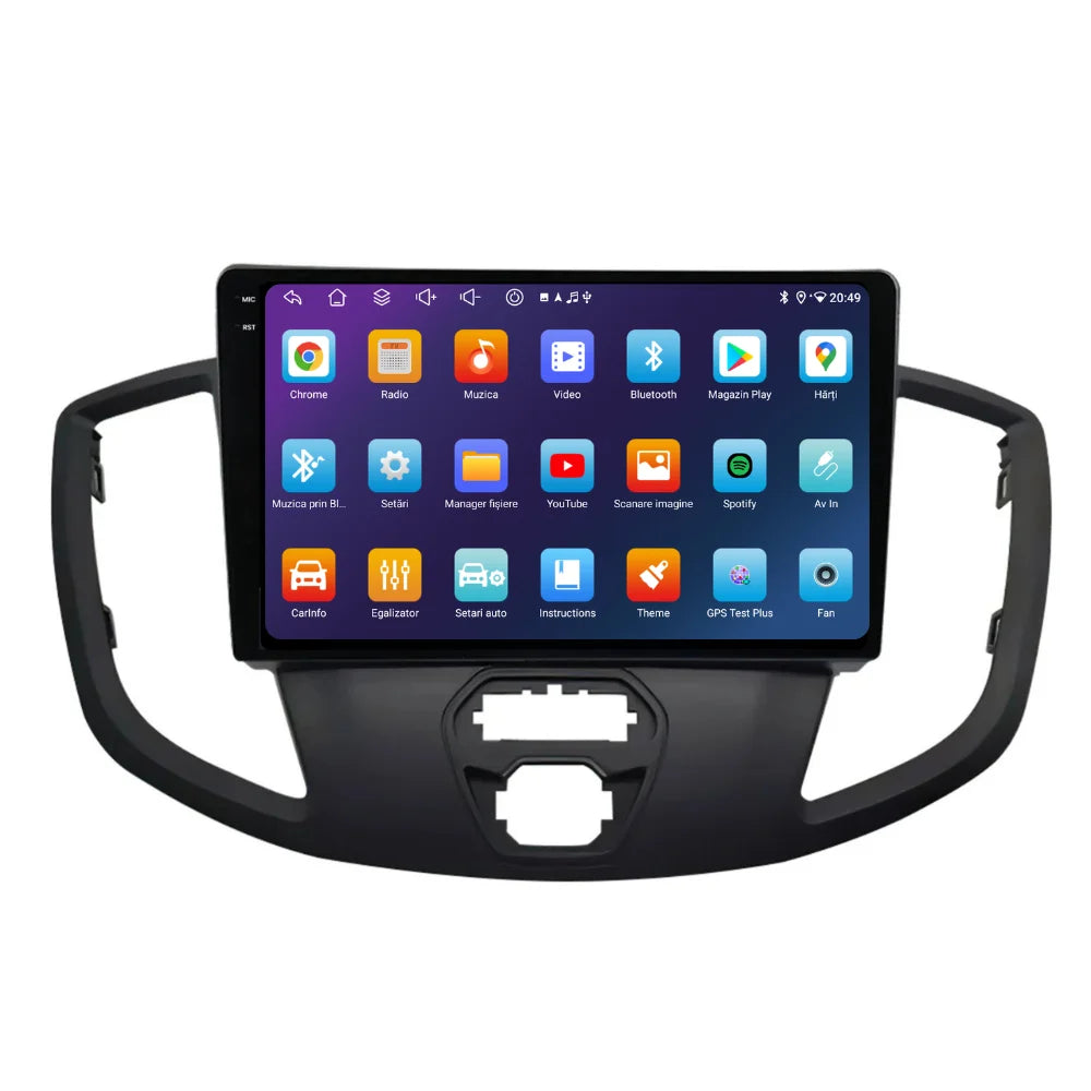 Navigatie Ford Transit (2014-2020), Android, Ecran 9 inch, 6GB RAM 128GB, 8-core