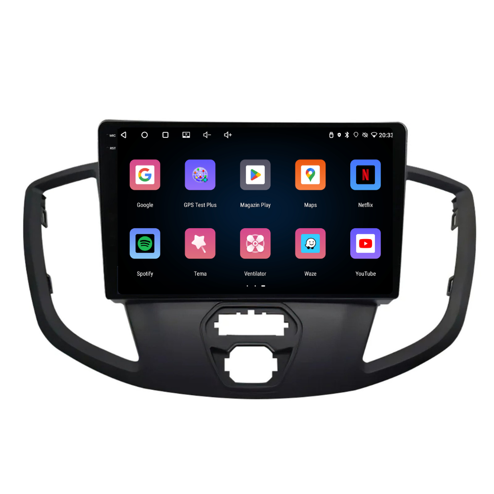 Navigatie Ford Transit (2014-2020), Android, Ecran 9 inch, 4GB RAM 64GB, 4-core