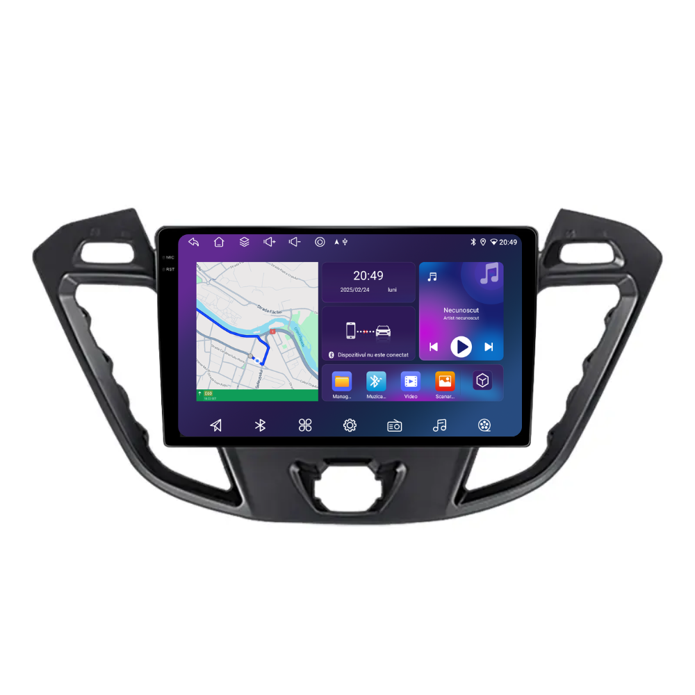 Navigatie Ford Transit Custom (2013-2020), Android, Ecran 9 inch, 6GB RAM 128GB, 8-core