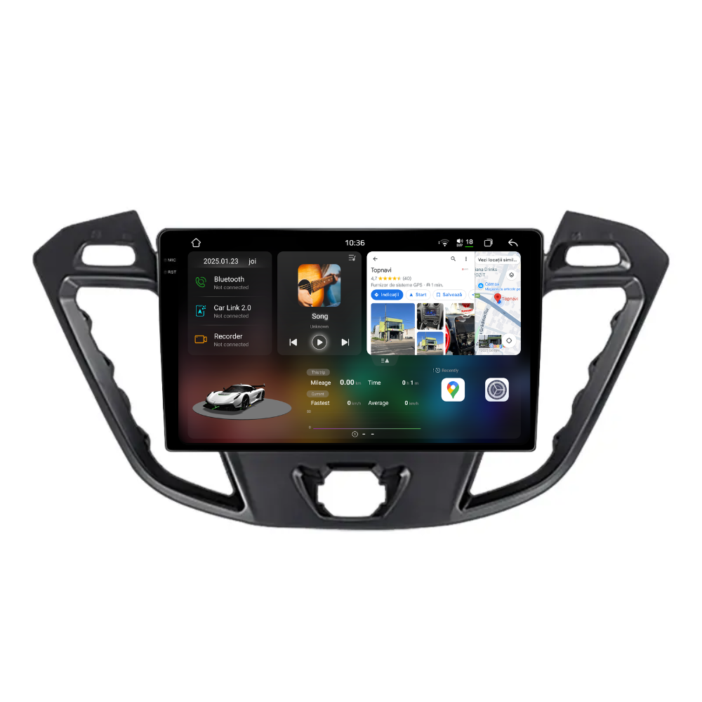 Navigatie Ford Transit Custom (2013-2020), Android, Ecran 9 inch 2K, 12GB RAM 256GB, 8-core