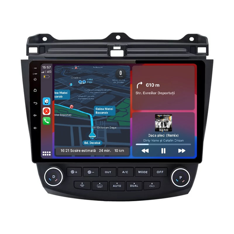 Navigatie Honda Accord (2003-2008), Ecran 10 inch, 1GB RAM 32GB
