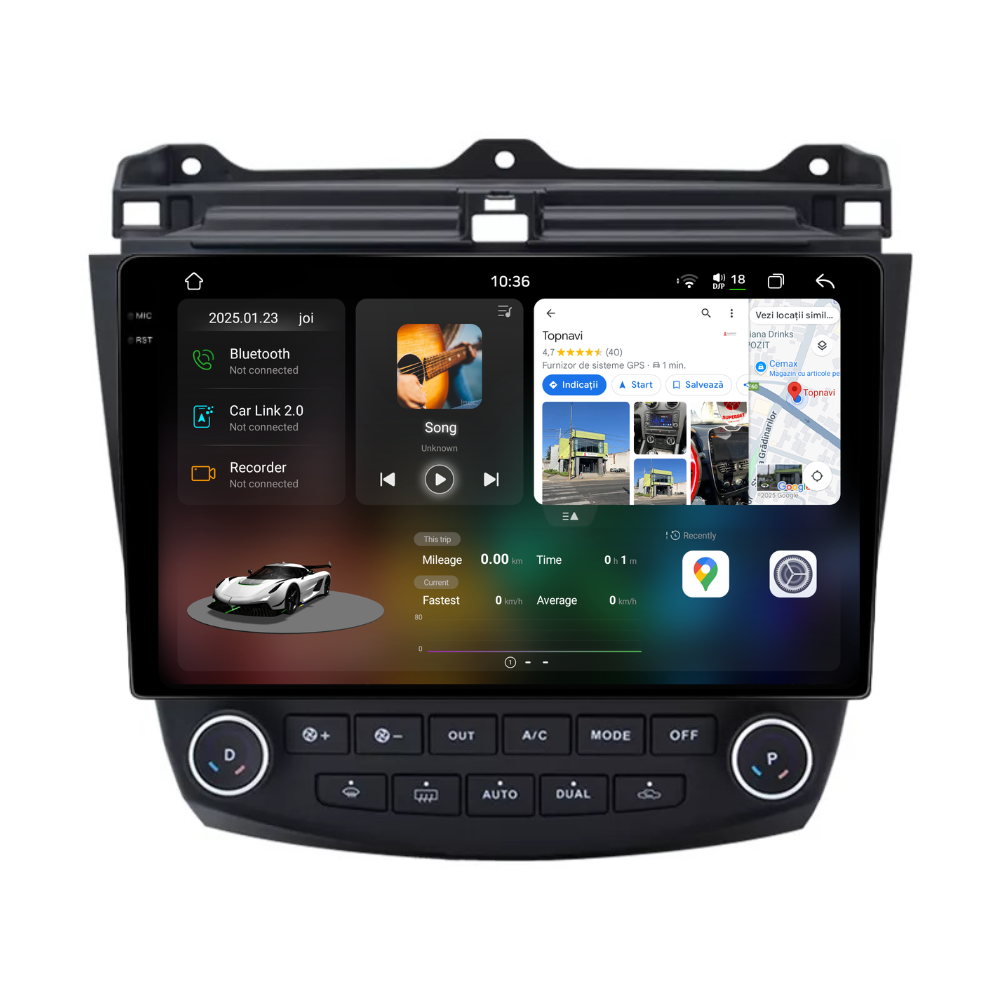 Navigatie Honda Accord (2003-2008), Ecran 10 inch 2K, 12GB RAM 256GB, 8-core