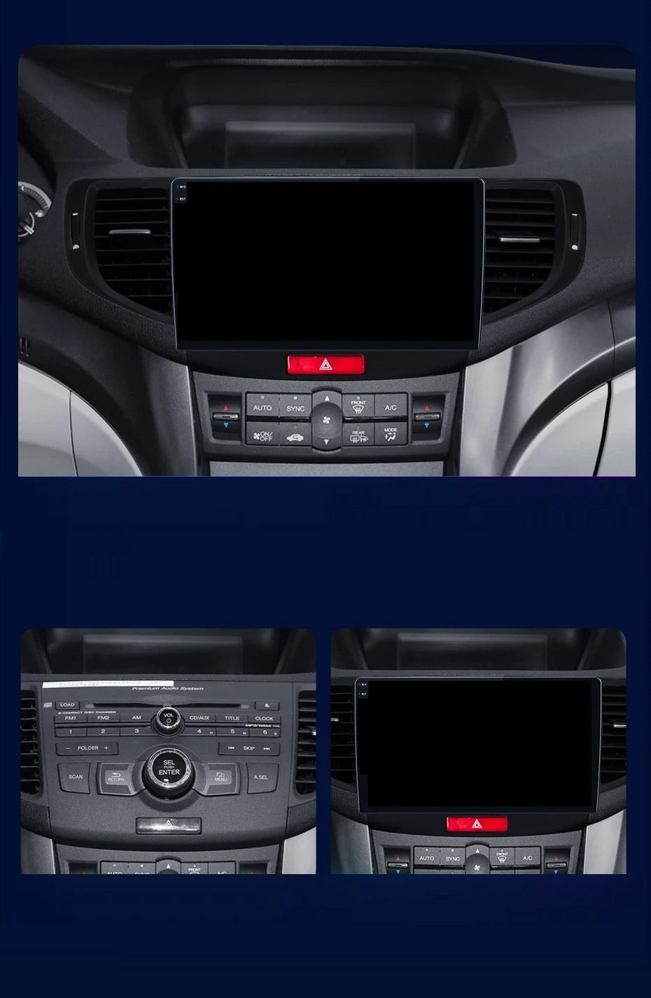 Navigatie Honda Accord (2008-2012), Ecran 2K, 8GB RAM 256GB, 8-core