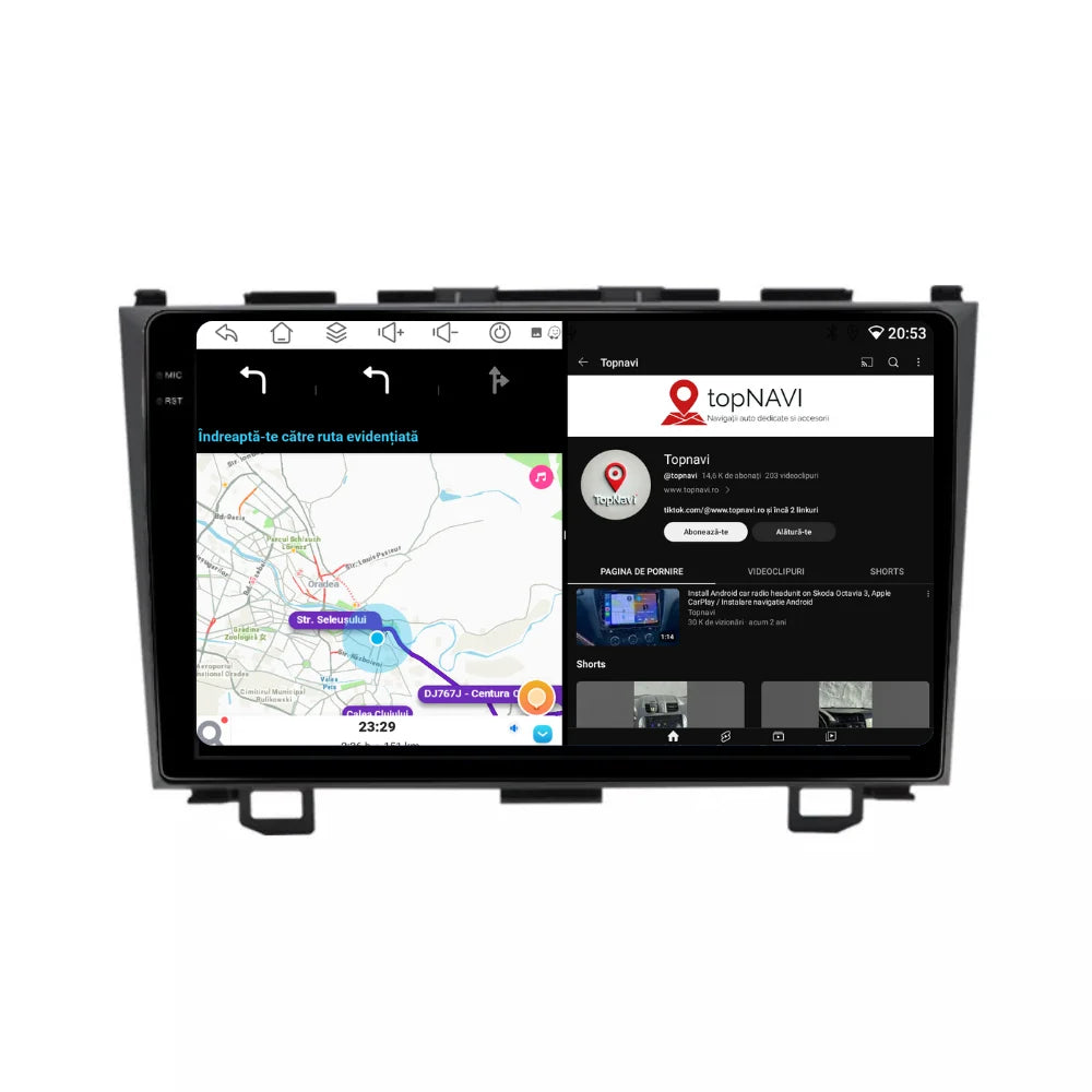 Navigatie Honda CRV (2008-2011), Ecran 9 inch, 4GB RAM 64GB, 8-core