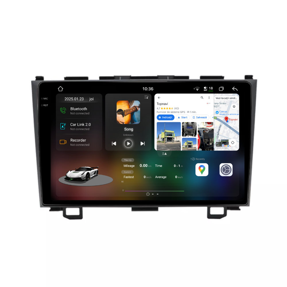 Navigatie Honda CRV (2008-2011), Ecran 9 inch 2K, 12GB RAM 256GB, 8-core