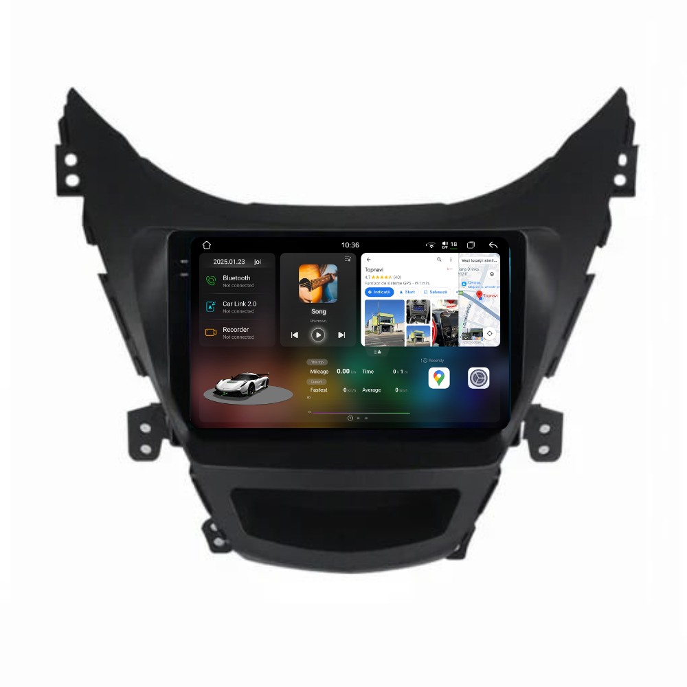 Navigatie Hyundai Elantra (2010-2016), Ecran 9 inch 2K, 12GB RAM 256GB, 8-core